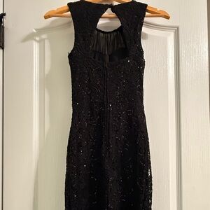 City Studio Black Sequin Mini Dress